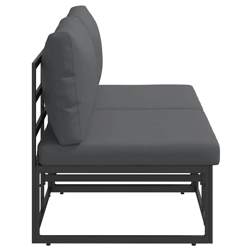 Modernes Outdoor-Möbelset 140 x 71,5 x 71 cm Schwarz und Anthrazit