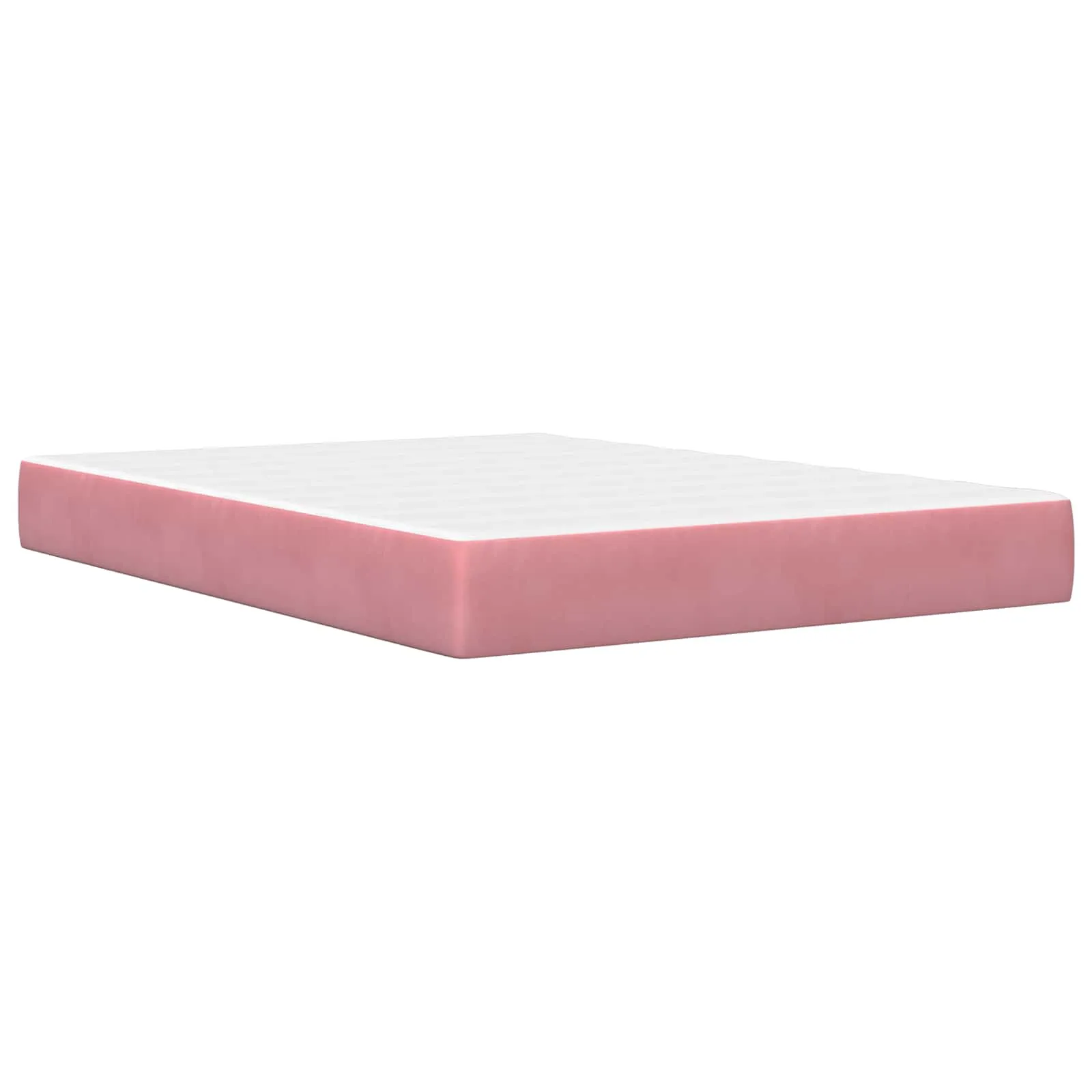Bettgestell mit Matratze 140 x 200 cm Rosa