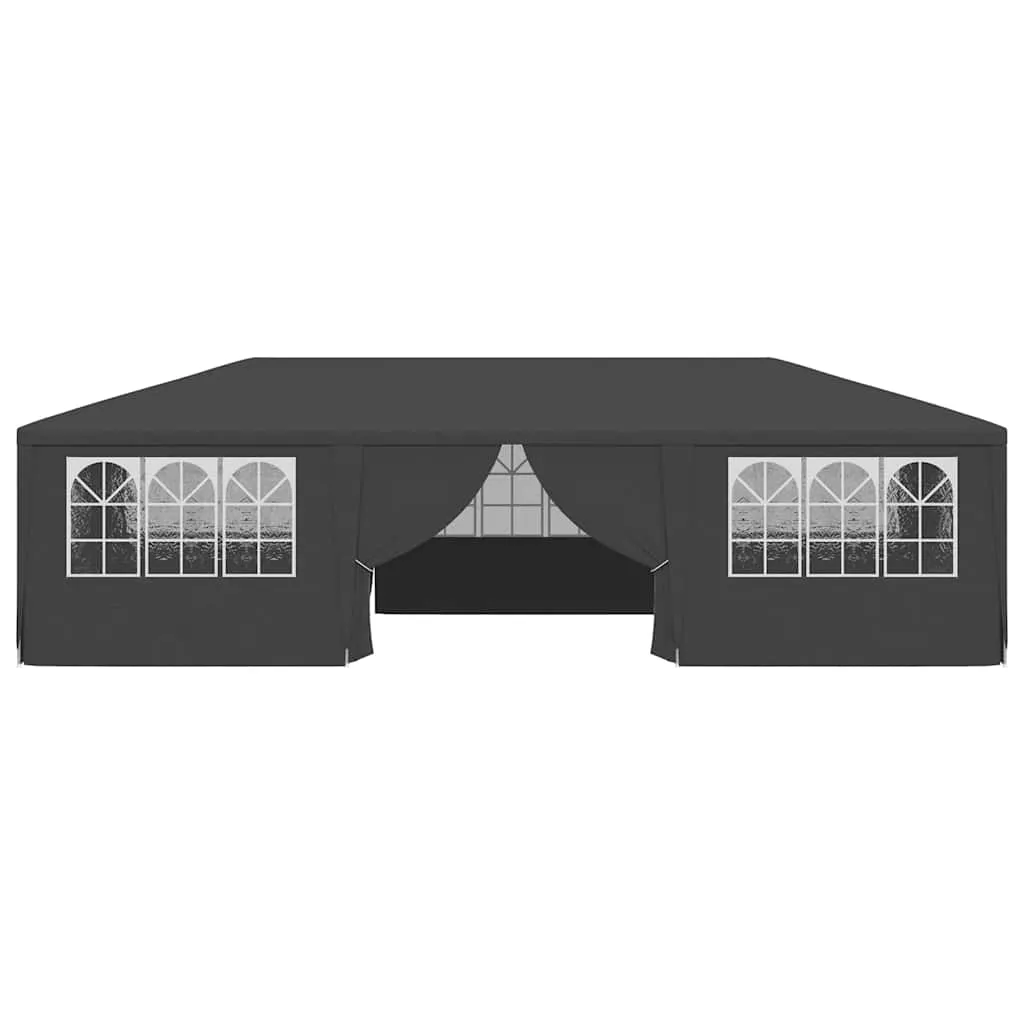 Partyzelt 4 x 9 x 2,75 m Anthrazit mit UV- und wasserbeständigem Material
