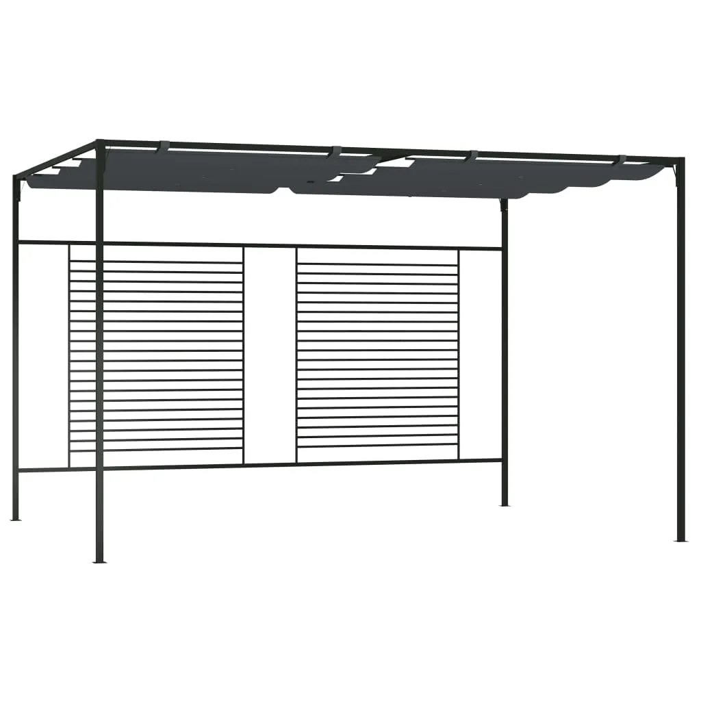 Pavillon mit ausziehbarem Dach 4x3x2,3 m Anthrazit