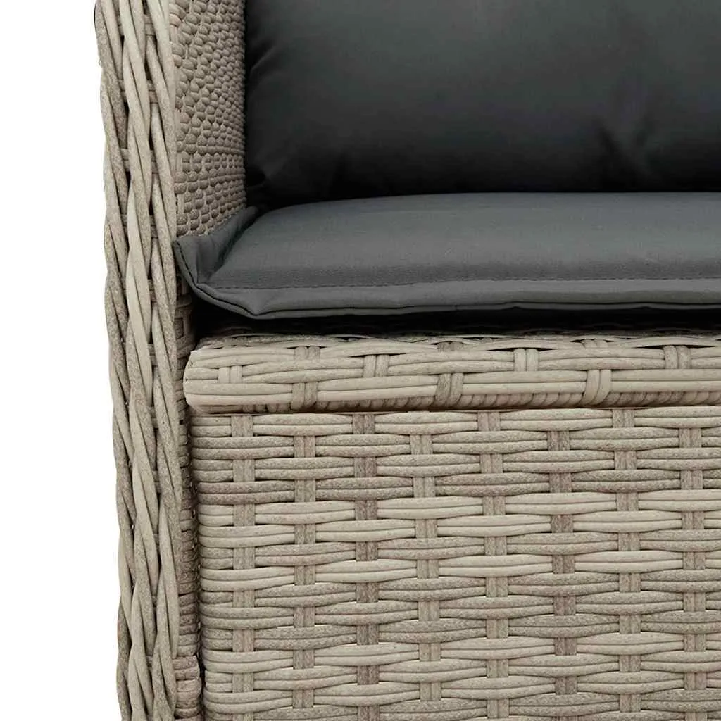 Garten-Relaxbank Hellgrau 110 x 67 x 95 cm