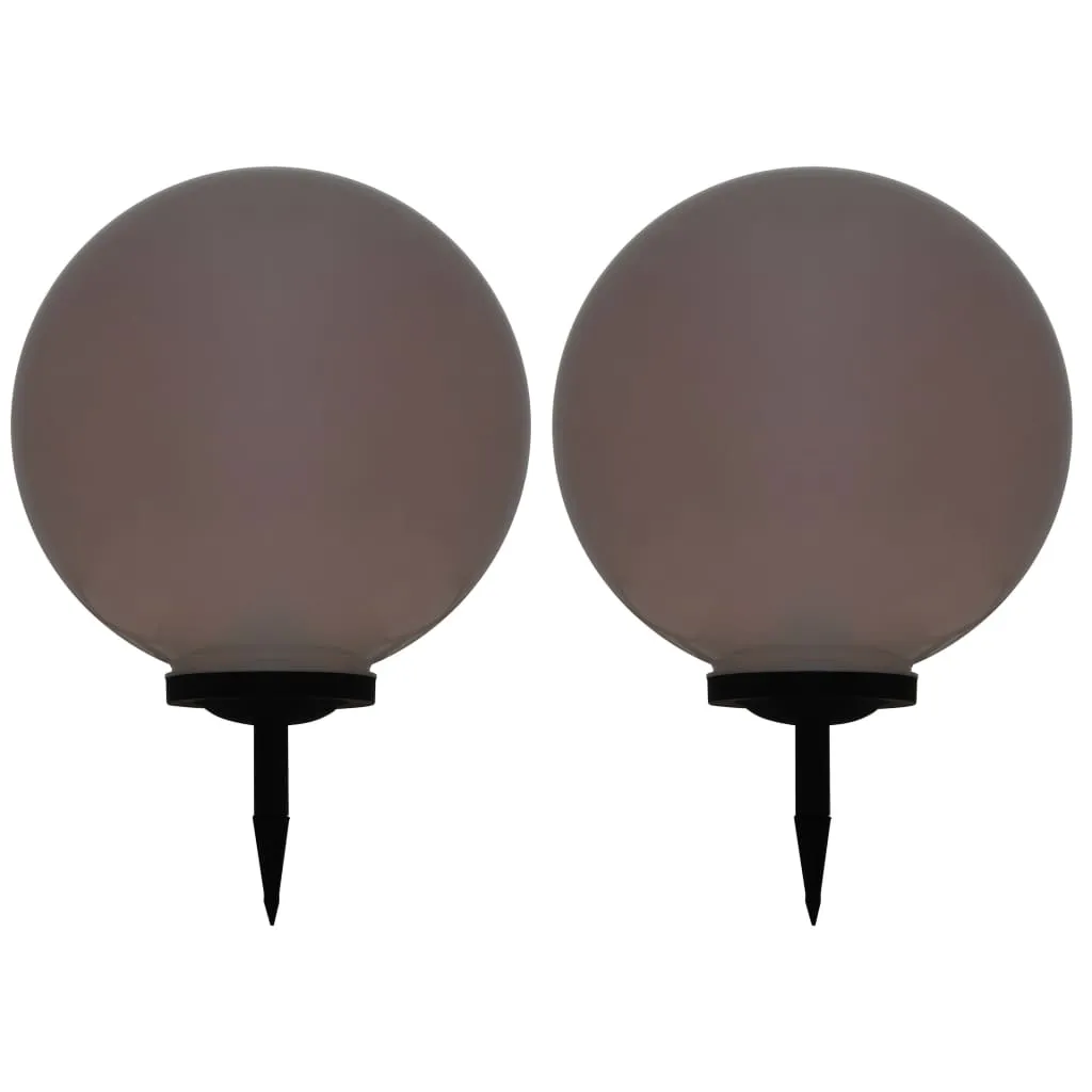 LED-Solarlampe Kugel Weiß 50x71 cm mit Farbwechselmodus