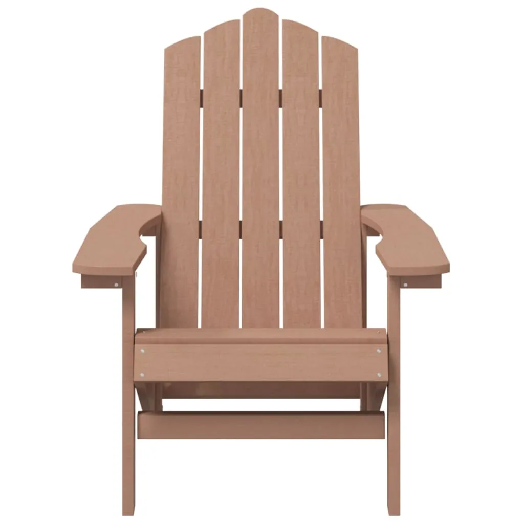 Adirondack Gartensessel HDPE Braun 73x83x92 cm wetterfest