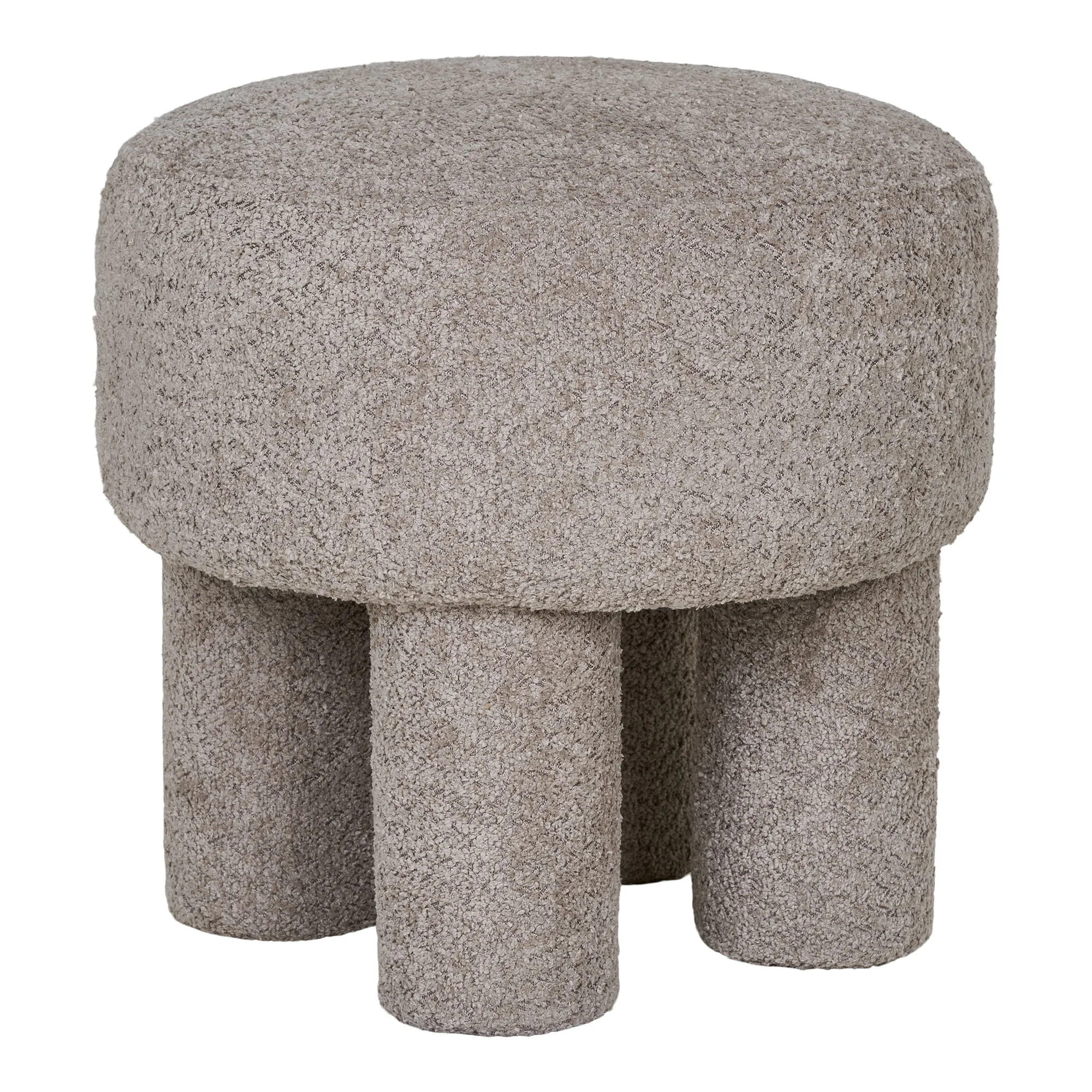 tinkaro Pouf Perth Polyester, Schaumstoff, Sperrholz Hellgrau tinkaro Pouf Perth Polyester, Schaumstoff, Sperrholz Hellgrau