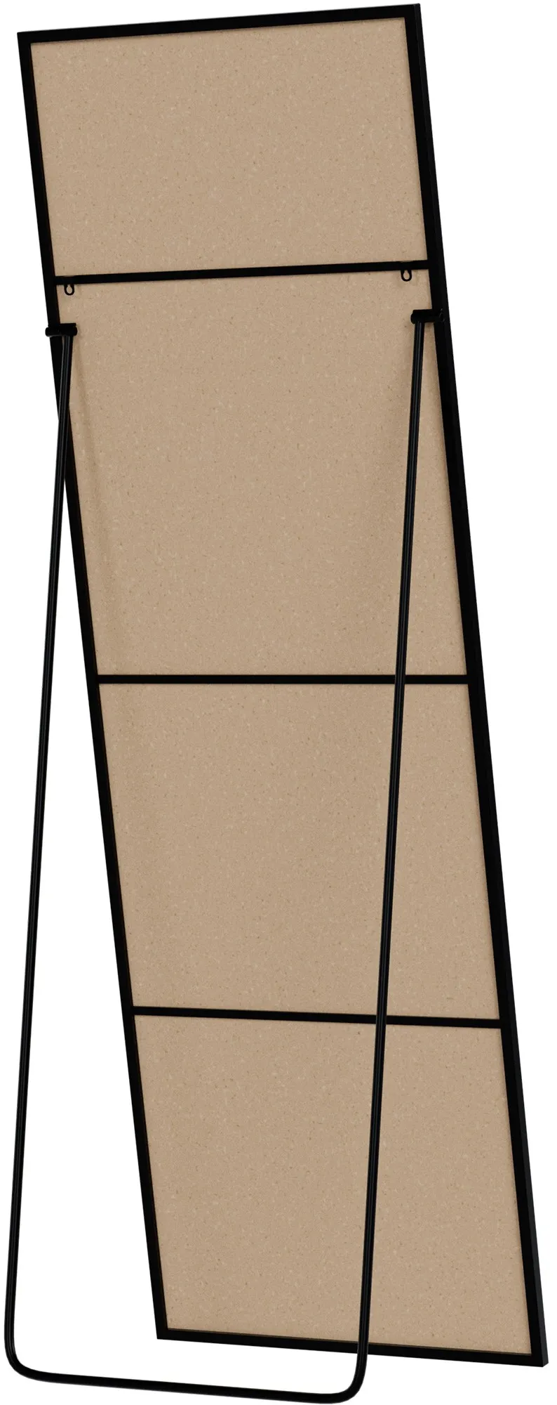 Spiegel Benicia 150x50x3 cm schwarz-matt