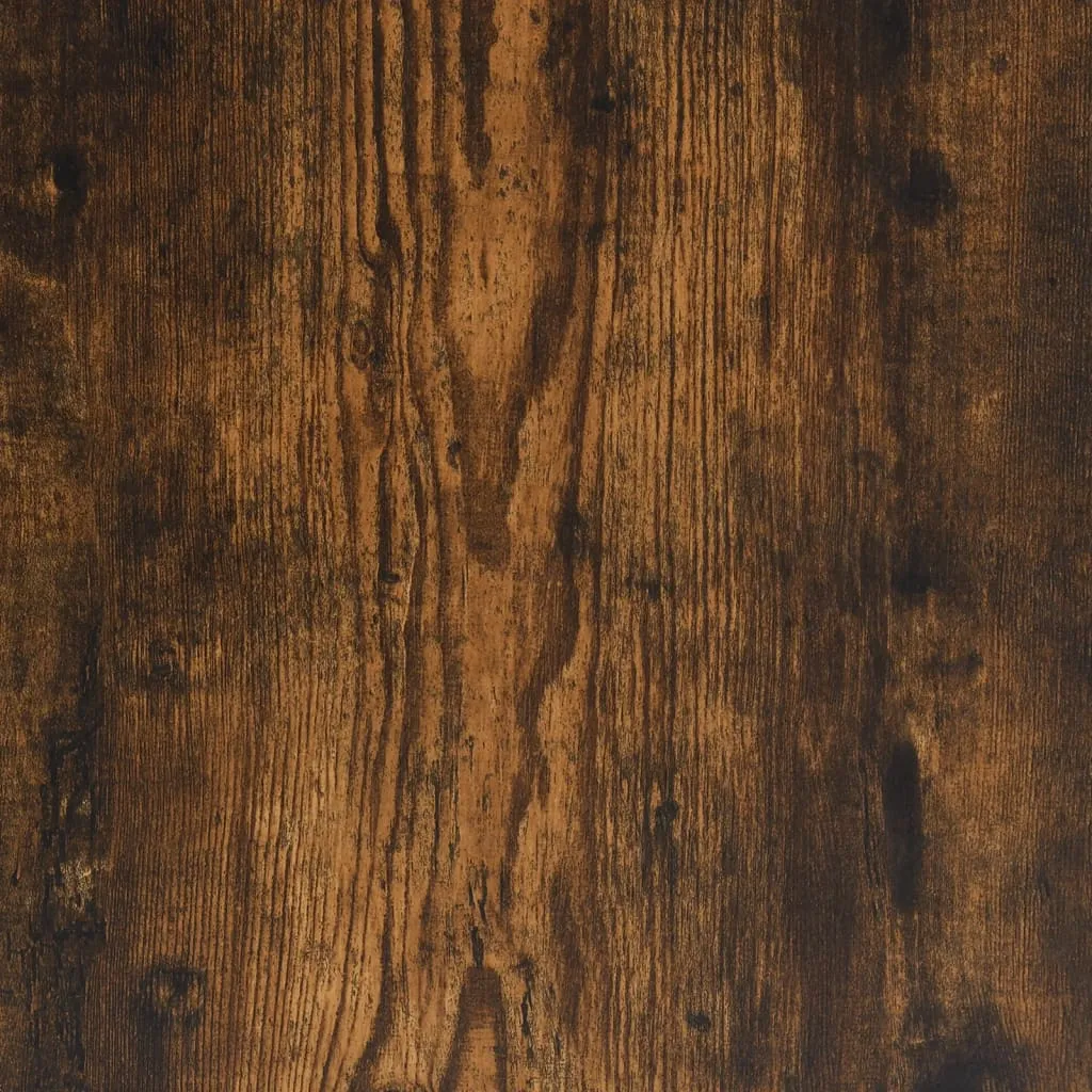 Nachttisch Räuchereiche 40 x 35 x 70 cm aus Holzwerkstoff und Metall