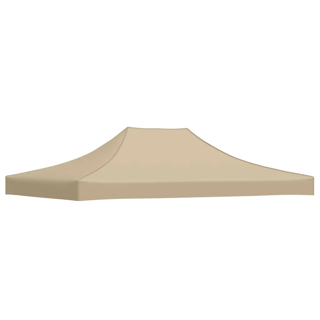 Partyzelt-Dach 4,3x2,9x1 m Beige UV- und wasserbeständig