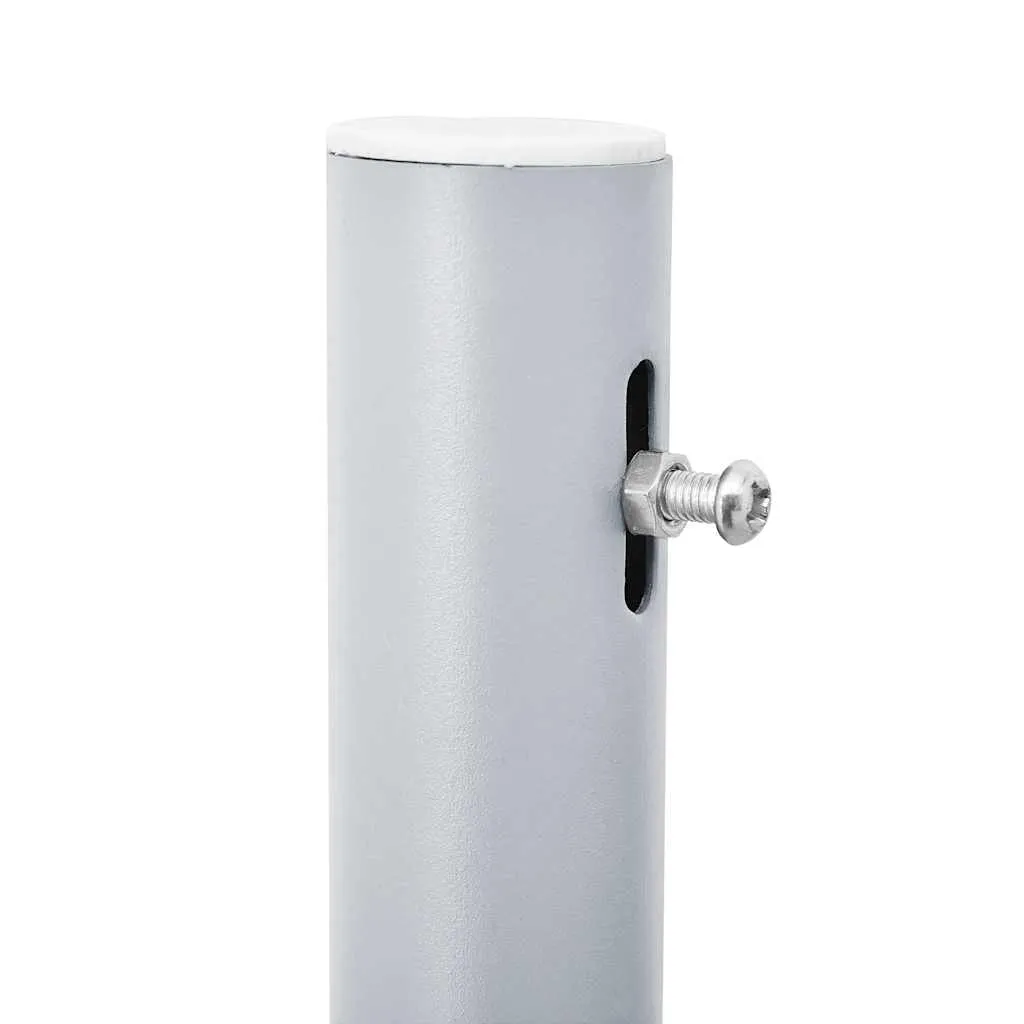 Doppelte Seitenmarkise 170 x 0-600 cm in Creme und Grau