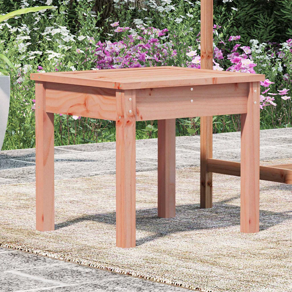 Klassische Gartenbank aus massivem Holz 50x44x45 cm natur