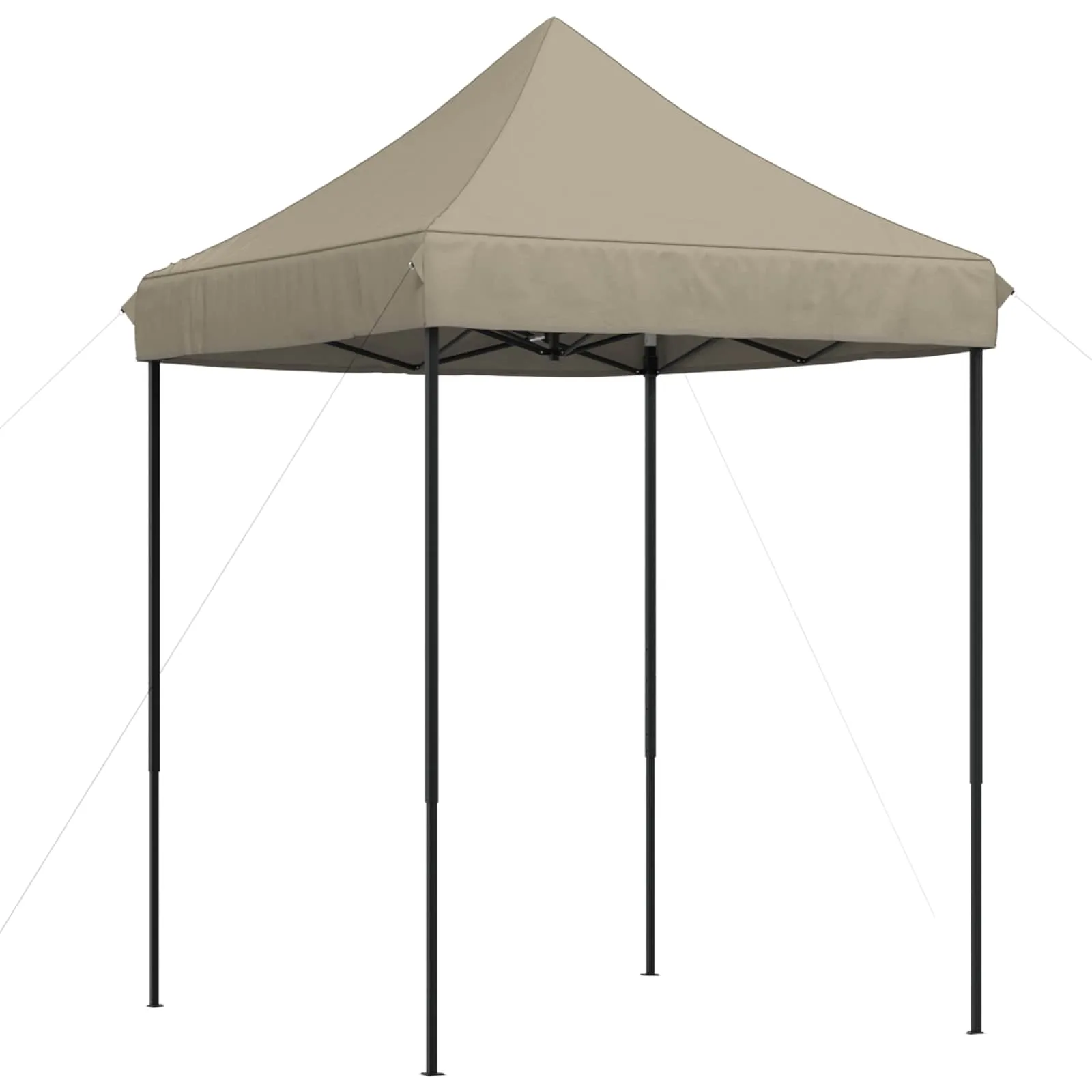 Modernes faltbares Partyzelt 200x200x306 cm in Taupe
