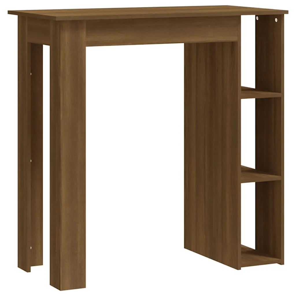 Moderner Stehtisch in Brauner Eichen-Optik 102 x 50 x 103,5 cm