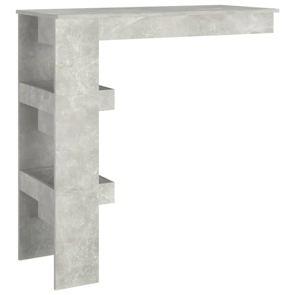 Moderner Wand-Bartisch 102 x 45 x 103,5 cm Betongrau