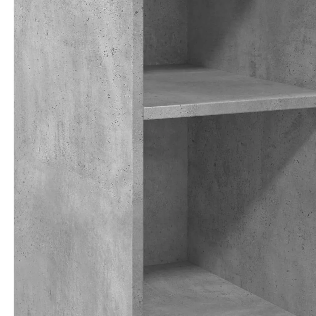 Sideboard Betongrau 30 x 41 x 93 cm aus Holzwerkstoff