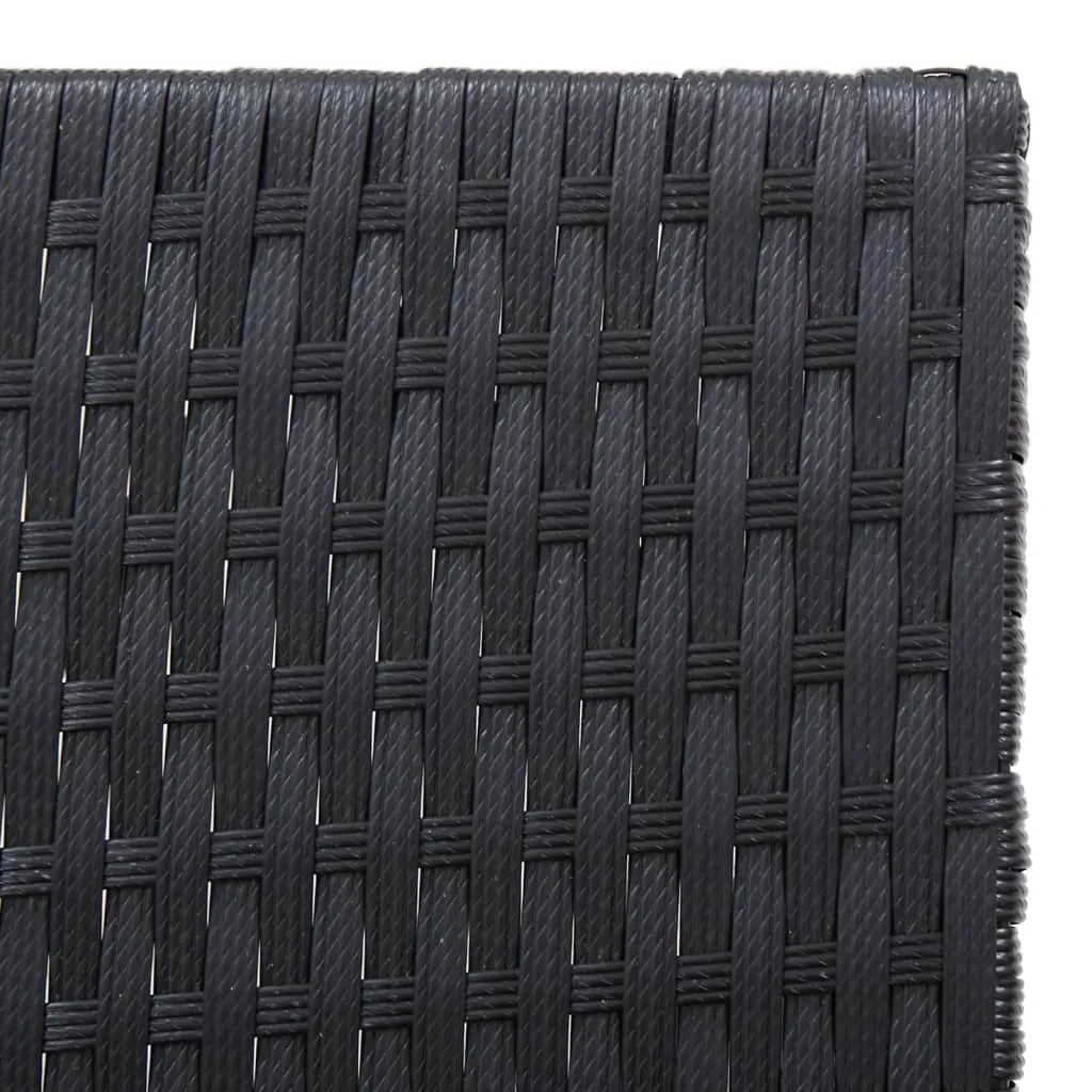 Echtholz Sonnenliege 200 x 54 x 87 cm in Schwarz und Braun