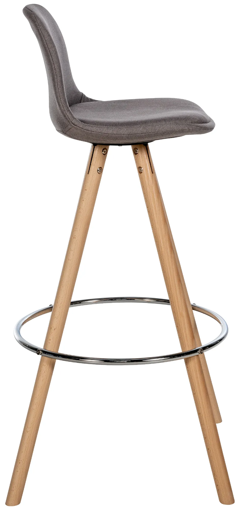 Barhocker Corbin Massivholz 99x38x44 cm taupe
