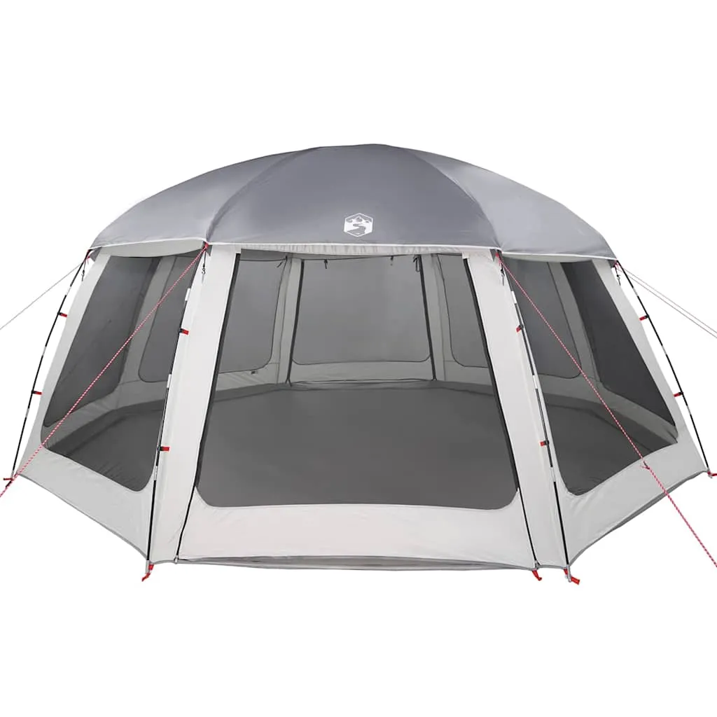 Poolzelt Grau 612 x 612 x 285 cm - Wasserdicht und Tragbar