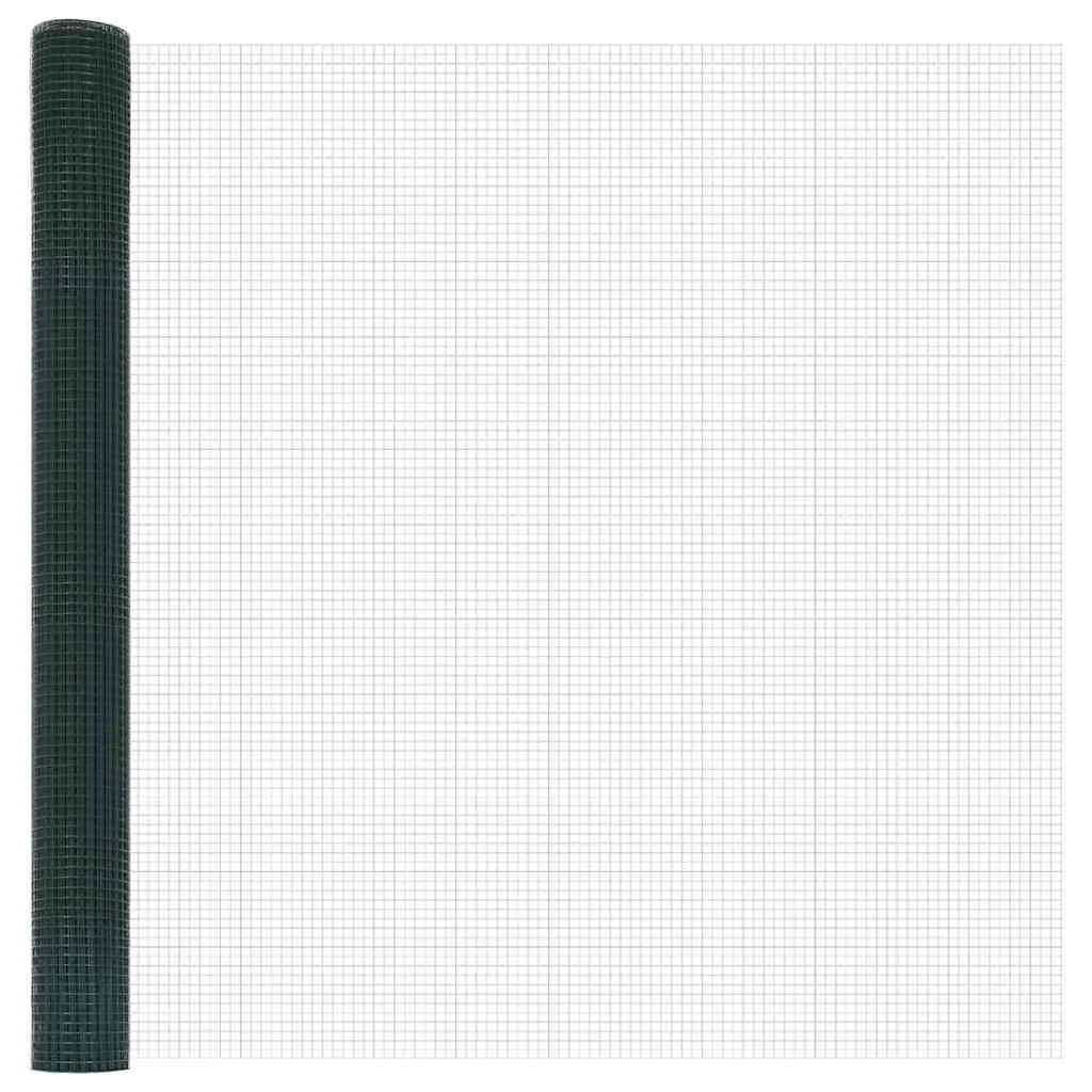 Geschweißter Drahtzaun Grün 5000 x 150 cm für Außenbereich