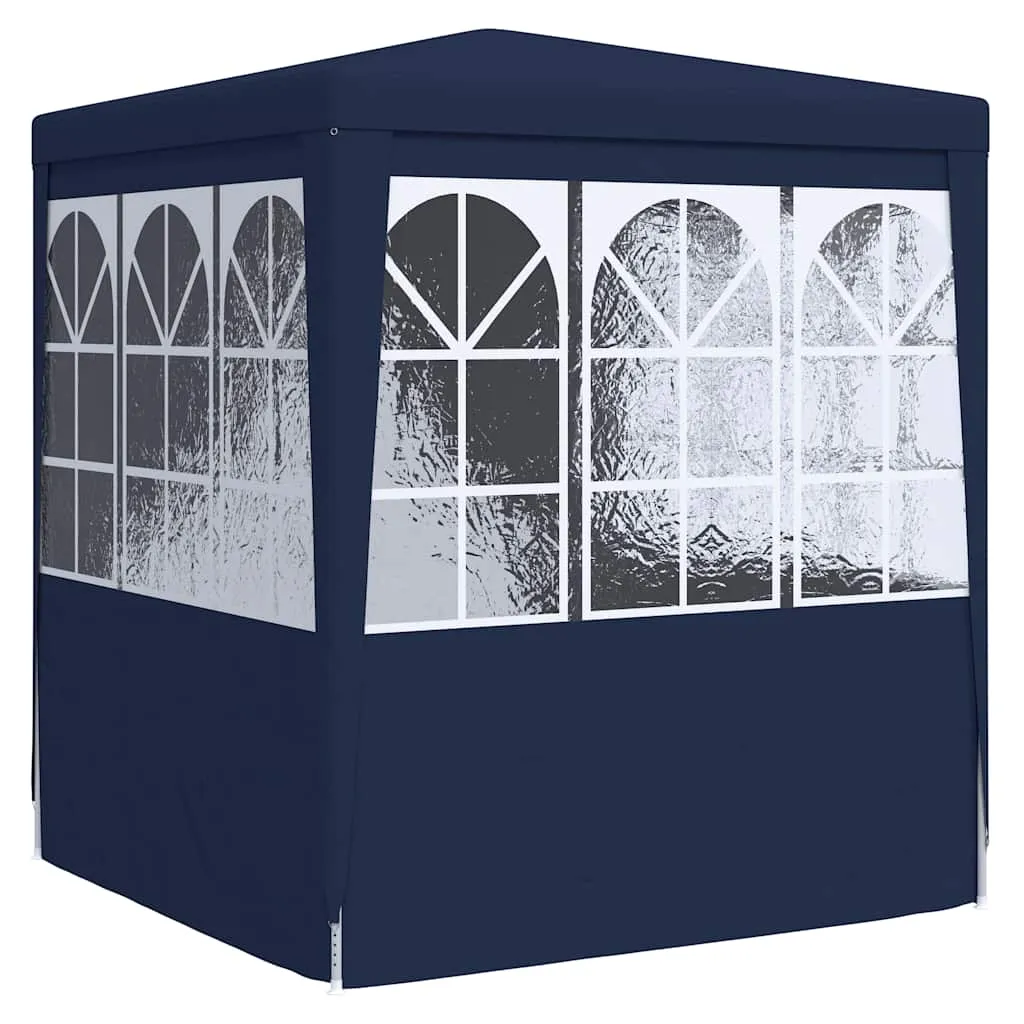 Partyzelt Blau 2 x 2 x 2,4 m mit UV- und wasserbeständigem Material
