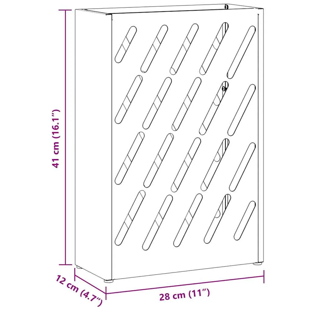 Sonnenschirmhalter Schwarz 28 x 12 x 41 cm Stahl