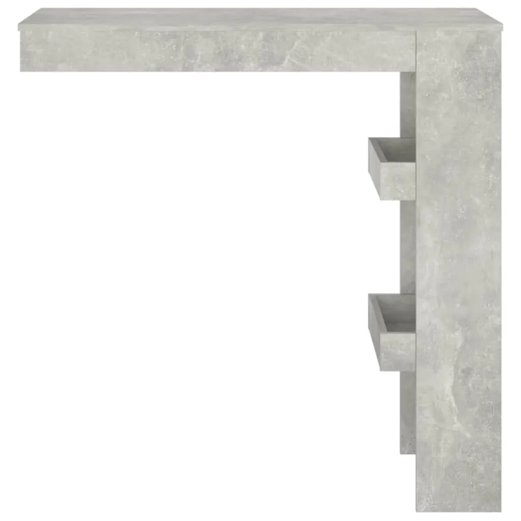 Moderner Wand-Bartisch 102 x 45 x 103,5 cm Betongrau