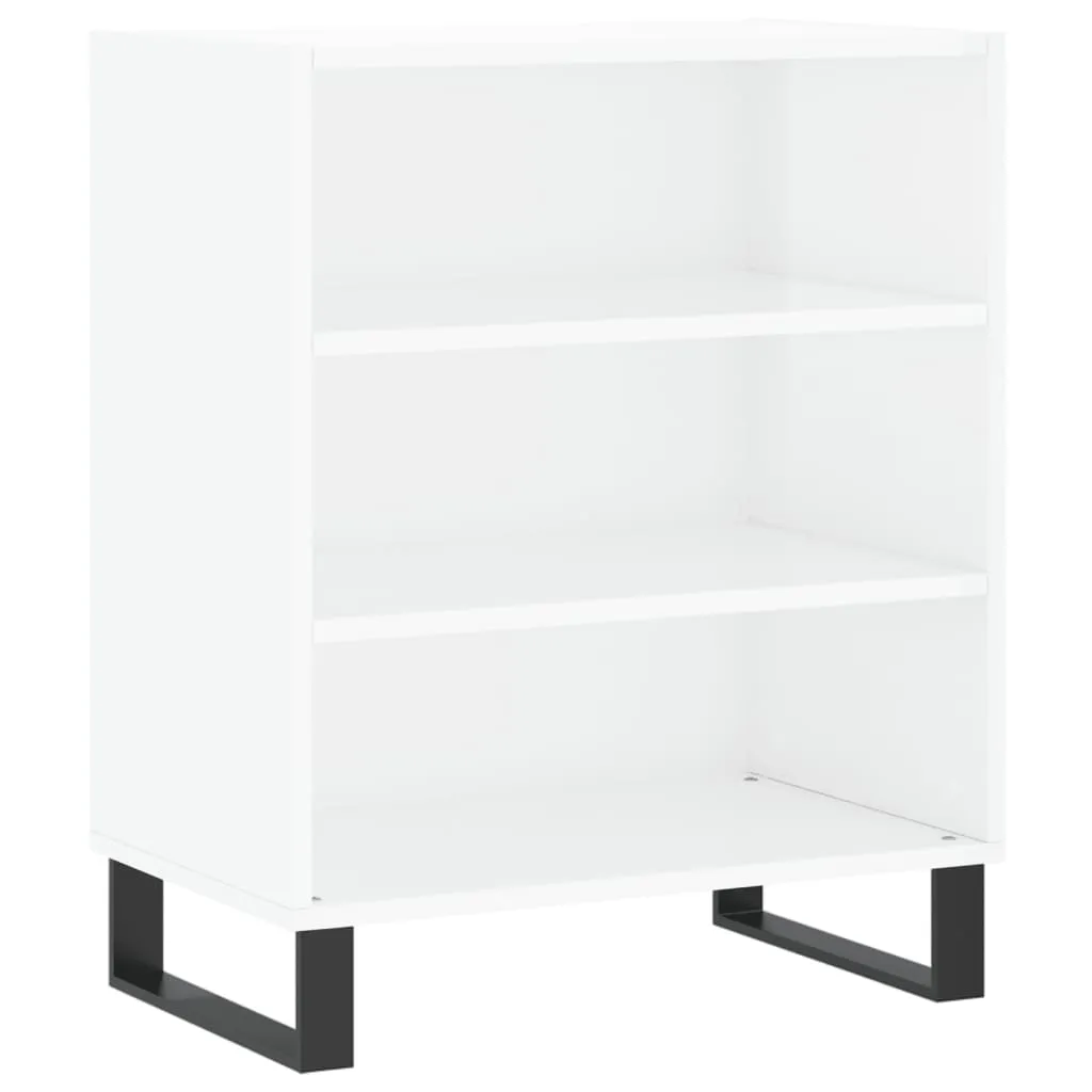 Sideboard Hochglanz-Weiß 57x35x70 cm Holzwerkstoff
