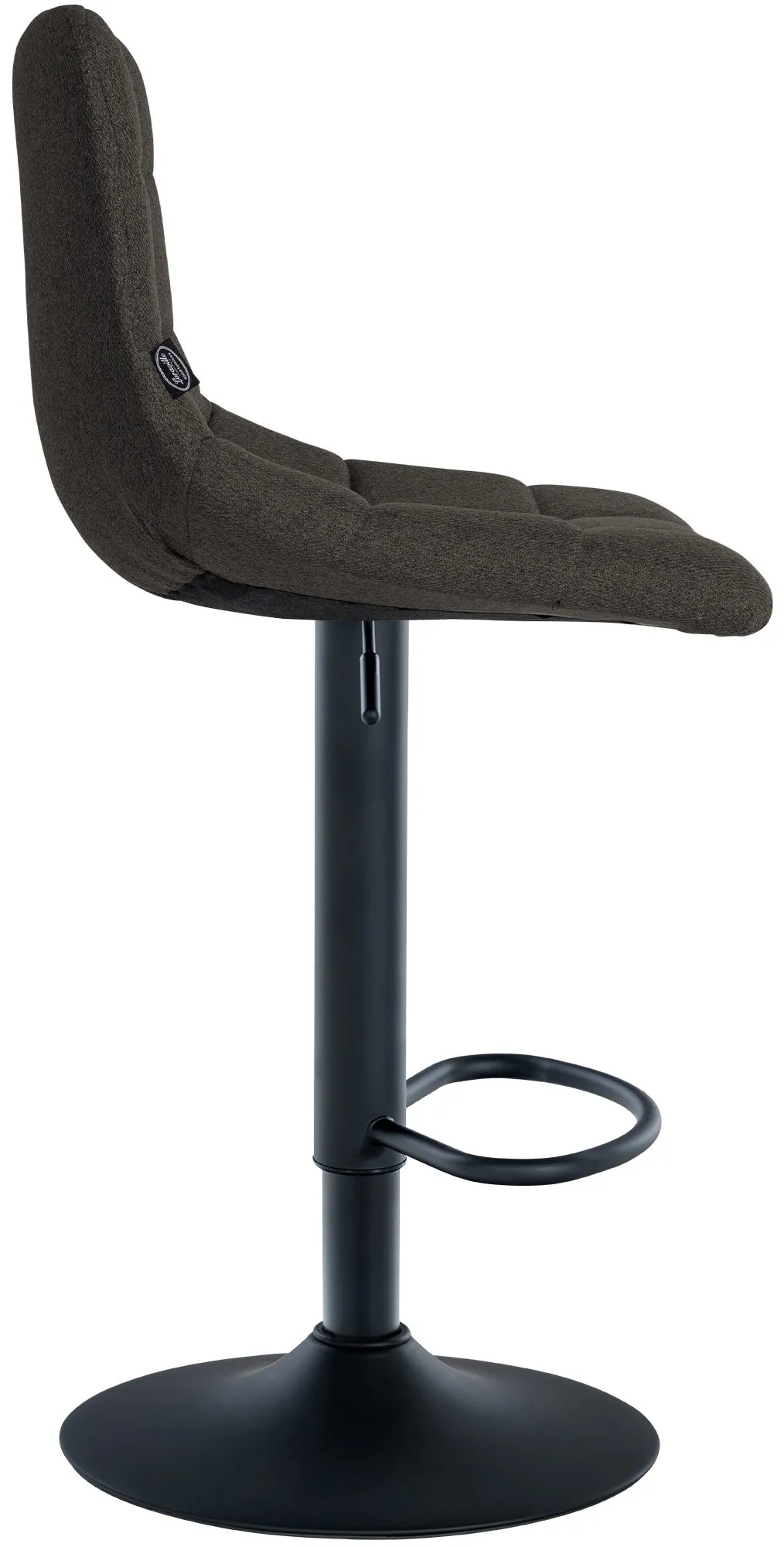 Barhocker Jerry Stoff 87-108,5x43x46,5 cm dunkelgrau