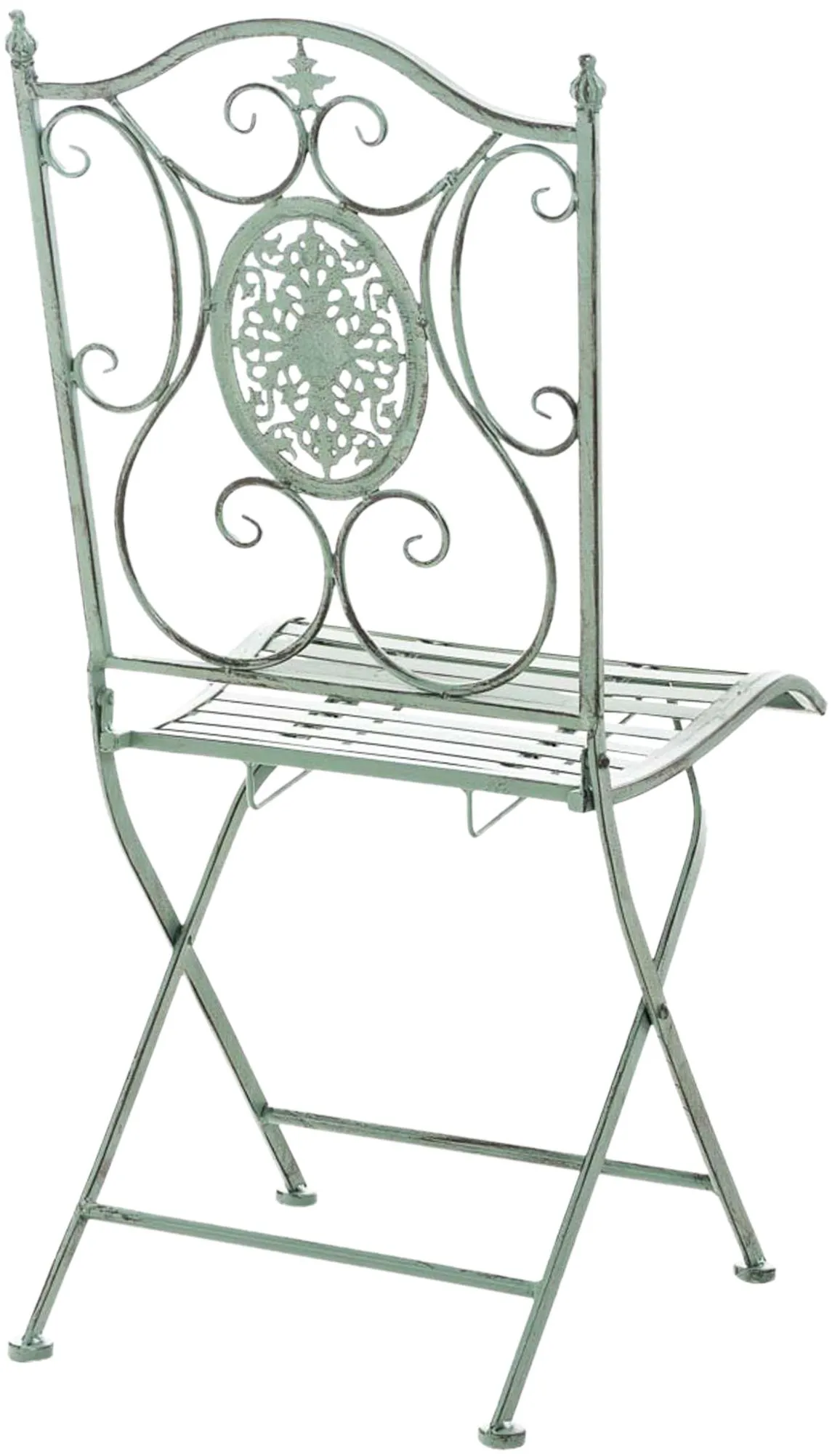 Gartenstuhl Sibell 91.5x42x49 cm antik-grün