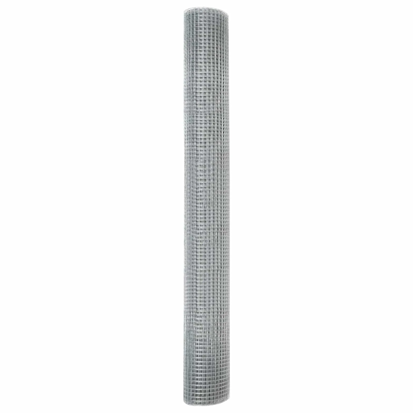 Geschweißter Drahtzaun Silber 1000 x 120 cm für Außenbereich