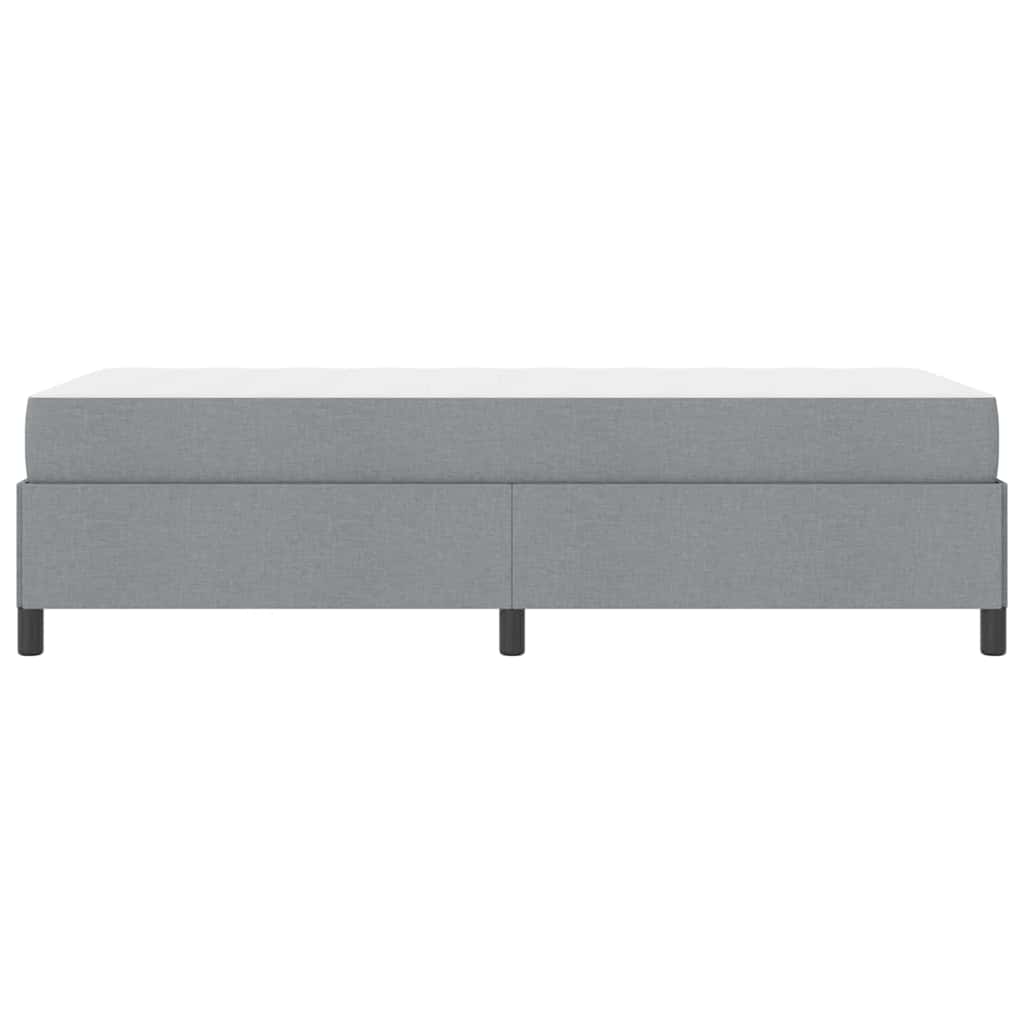 Boxspringbett mit Matratze, Holzwerkstoff, 200 x 90 cm, Hellgrau