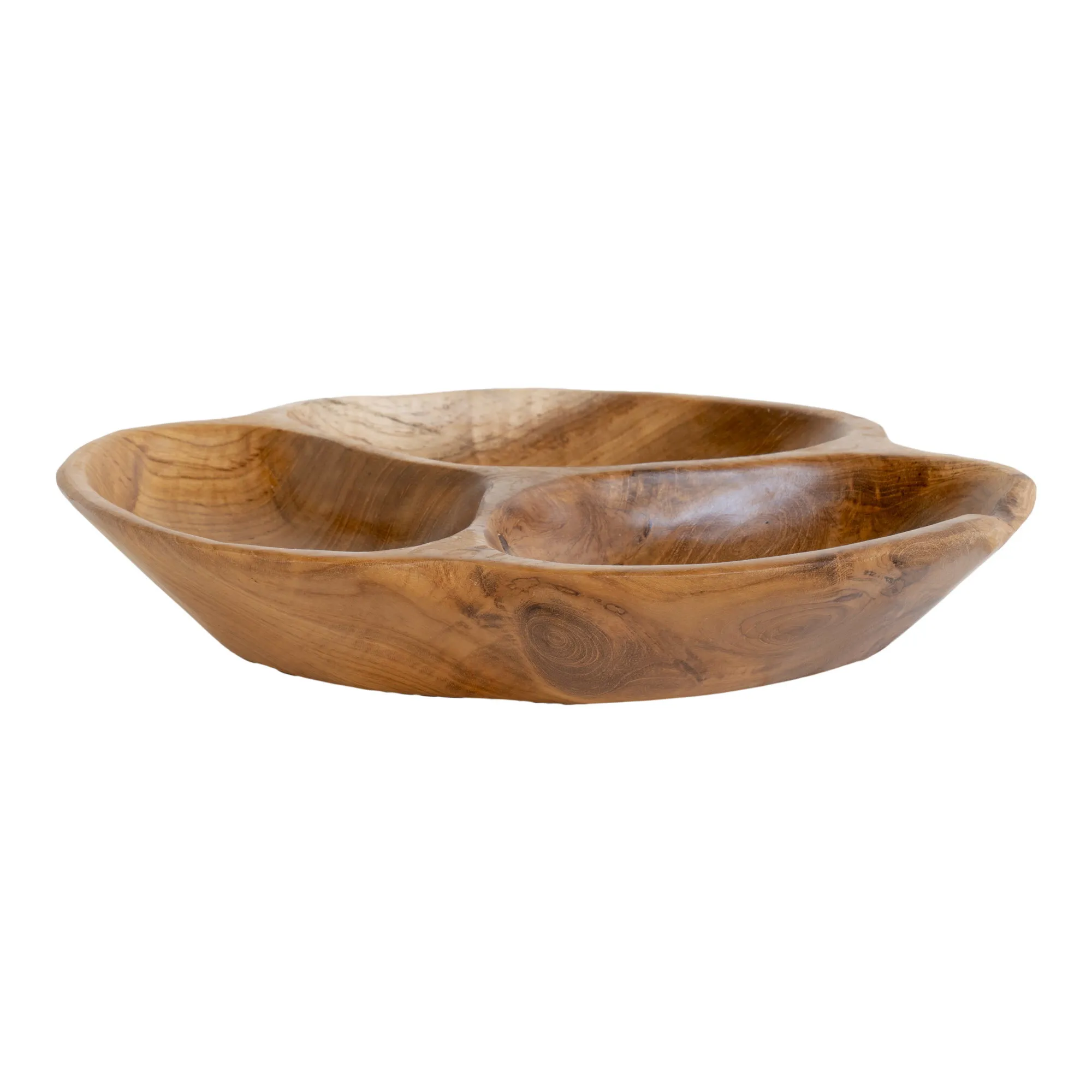 tinkaro Nola Bowl Schale ø30x5 cm Natur Teak