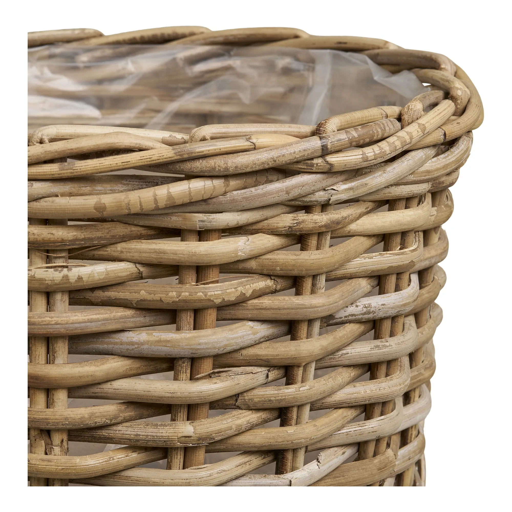 tinkaro Korb-Set 2-teilig Kubu-Rattan 27/35 x 18/22 cm Natur