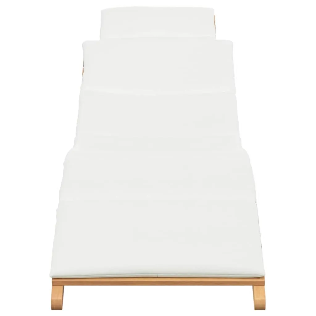Garten Sonnenliegestuhl Naturholz 198x55x58,5 cm Braun