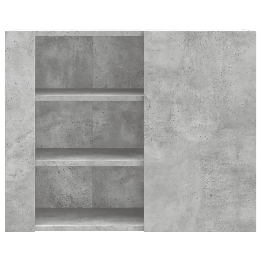 Wandschrank Betongrau 75 x 35 x 60 cm aus Holzwerkstoff