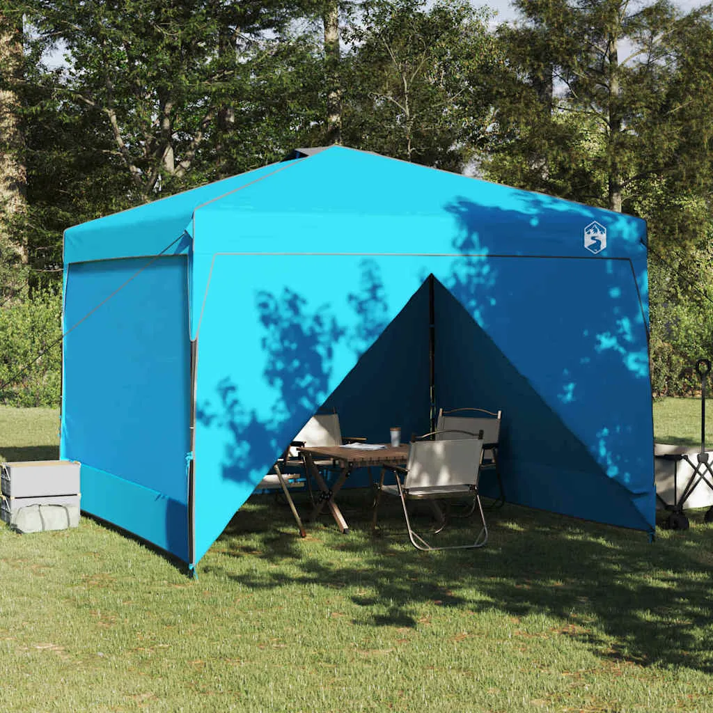 Pop-up Pavillon Zelt 290x290x251 cm Blau für Outdoor Events
