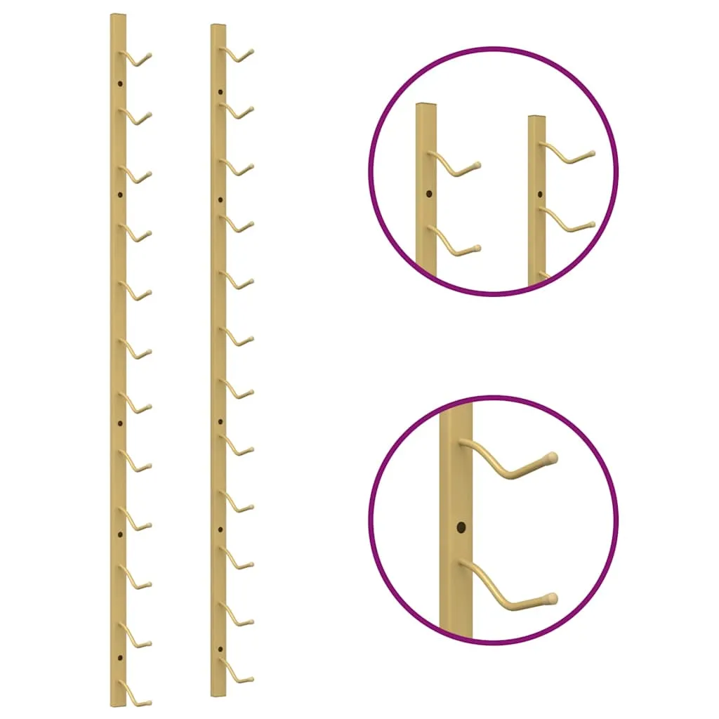 Weinregal Golden 12 Flaschen 12,5 x 2,5 x 116 cm