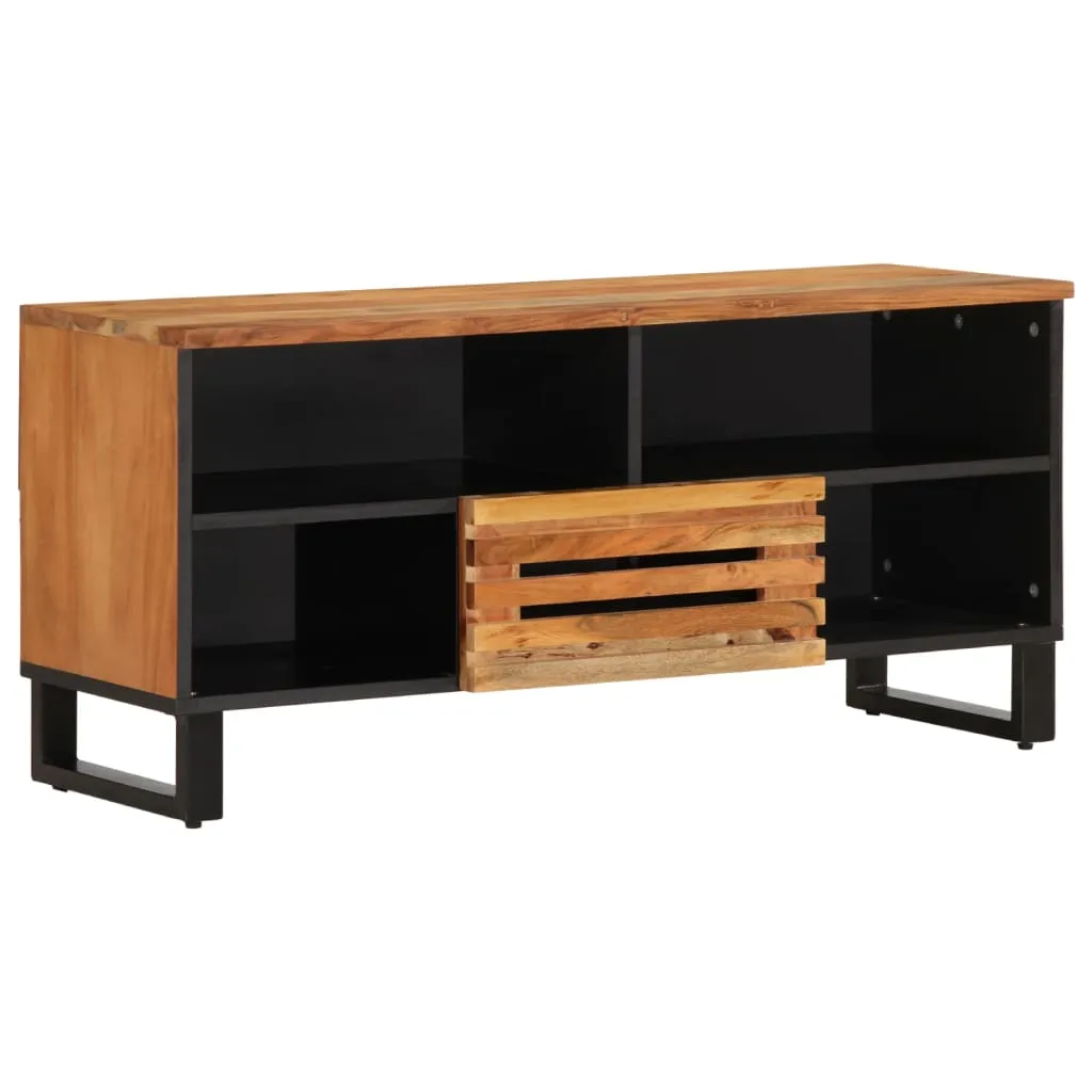 Robuster TV-Schrank aus Echtholz 100 x 34 x 46 cm