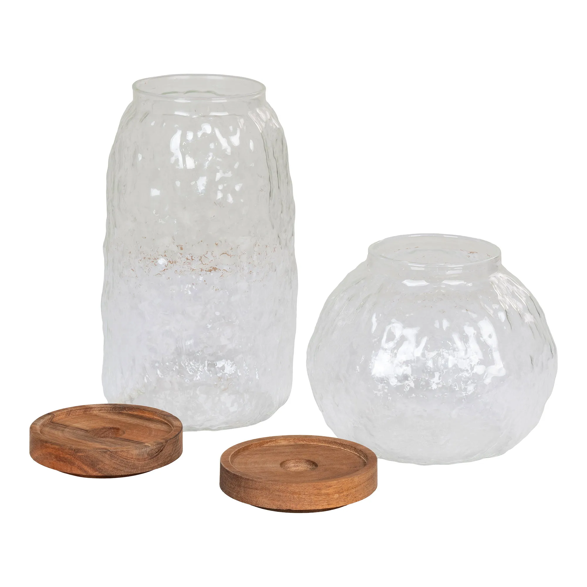 tinkaro Aufbewahrungsglas Taipei Glas, Akazienholz Glas
