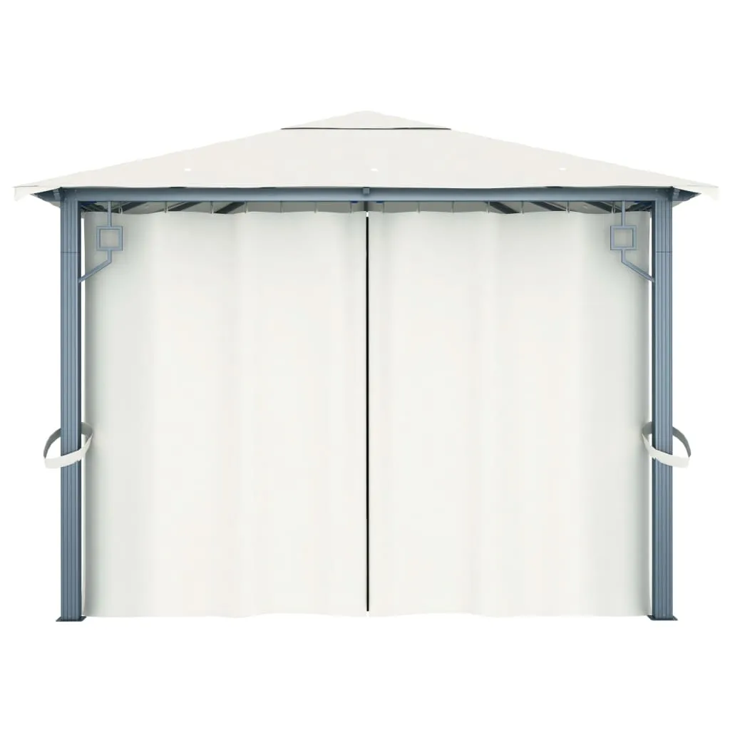 Pavillon Creme 400x300x270 cm mit Aluminium- und Stahlgestell