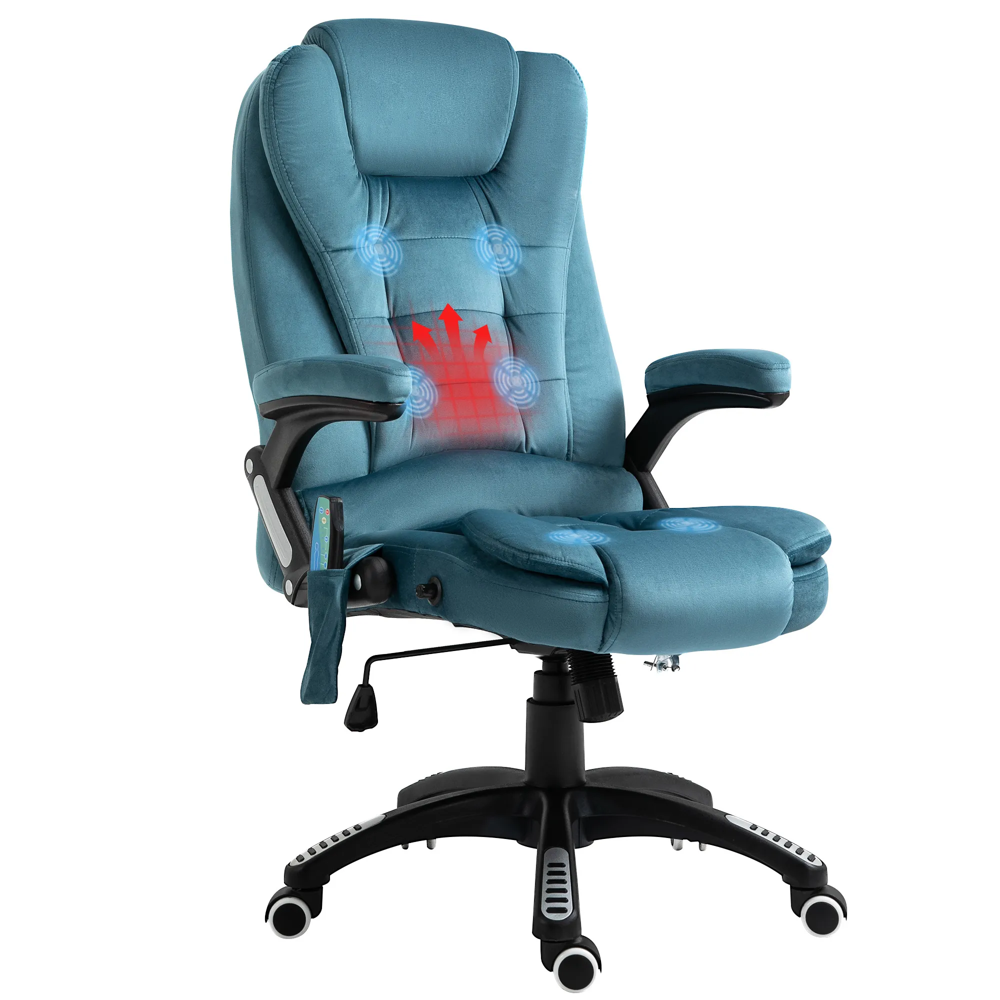 Massagesessel Chefsessel Gamingstuhl Massagebürostuhl Blau