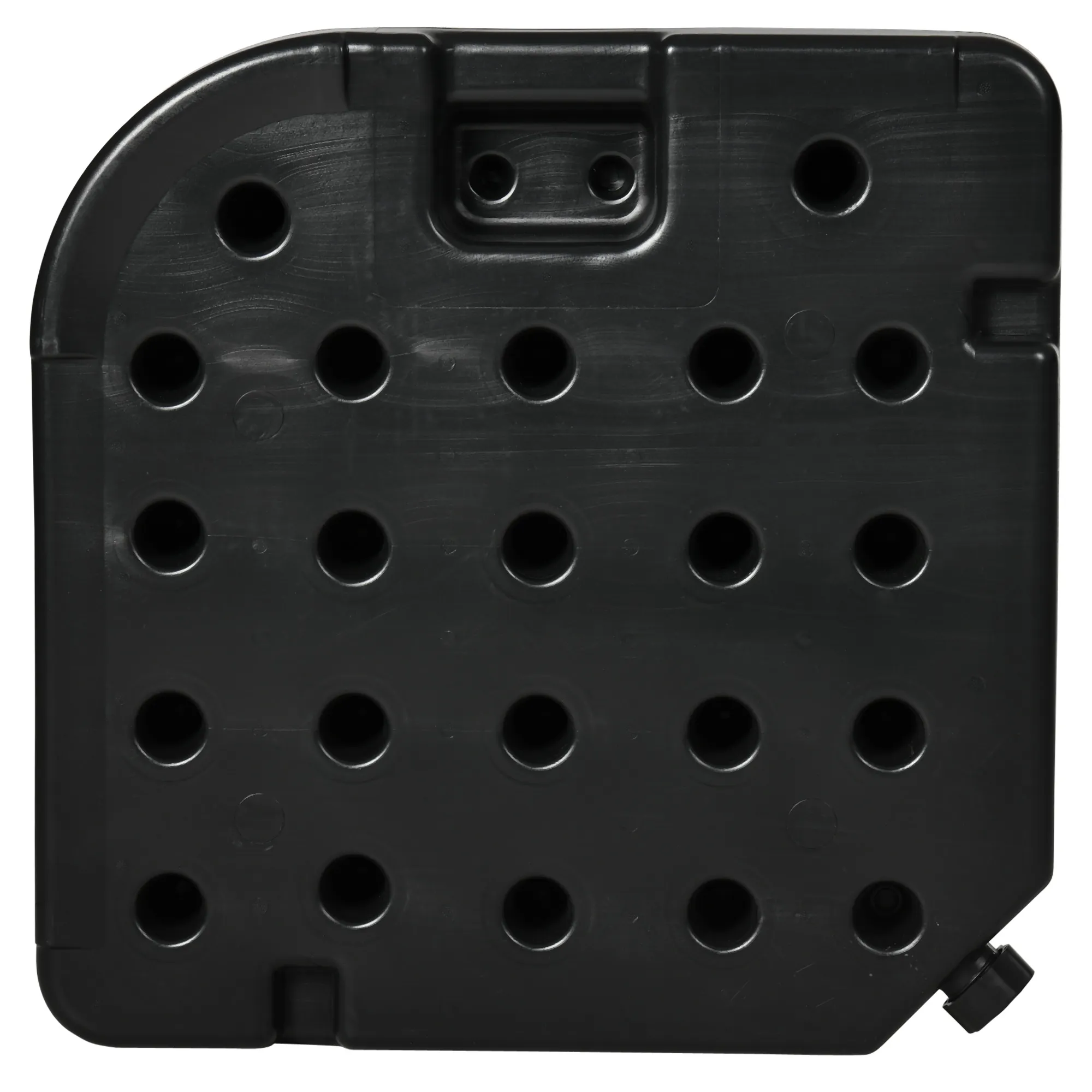 Sonnenschirmständer Schwarz 100x100x8 cm aus HDPE