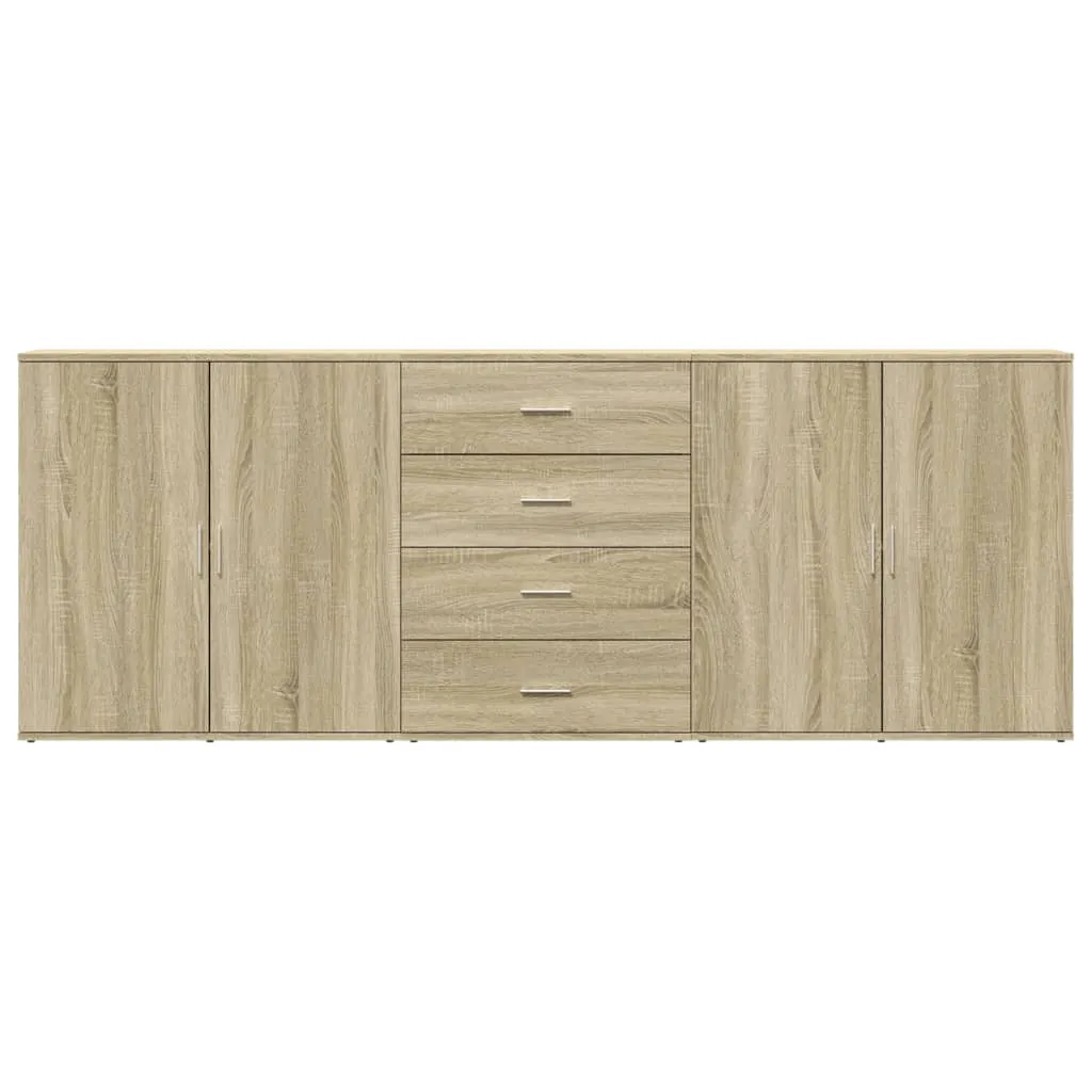 Robustes Sideboard Sonoma-Eiche 79x38x80 cm & 60x39x80 cm