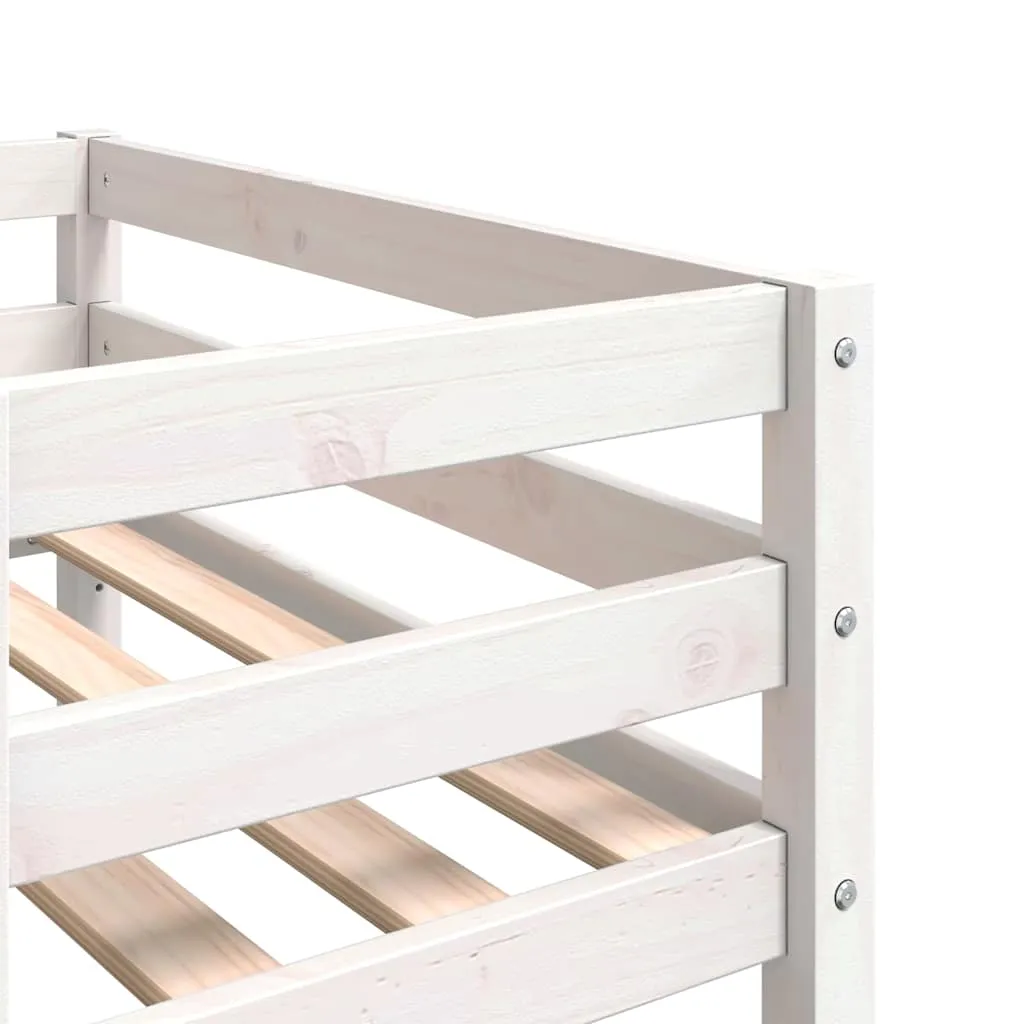 Kinderbett Weiß 195,5 x 82,5 x 61 cm mit Rausfallschutz