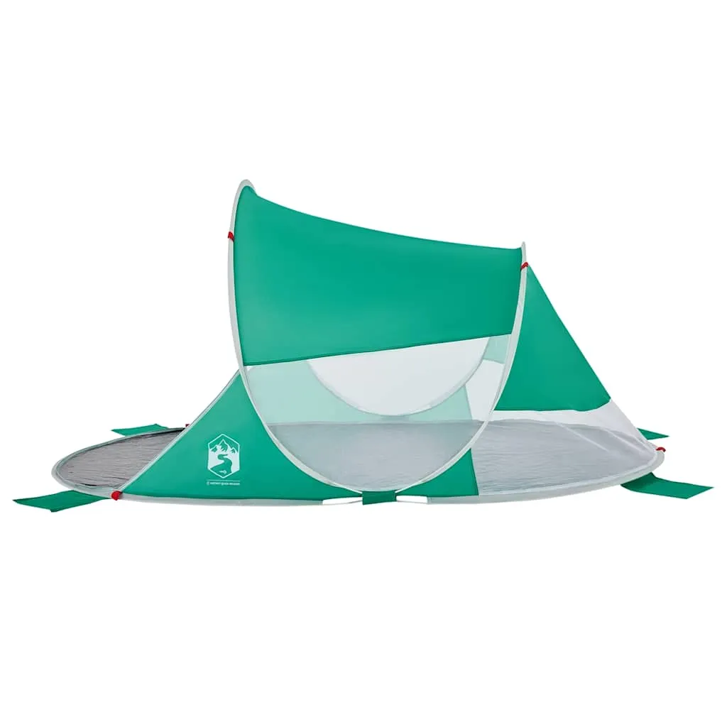 Strandzelt Meergrün 205 x 125 x 90 cm mit Pop-Up-System
