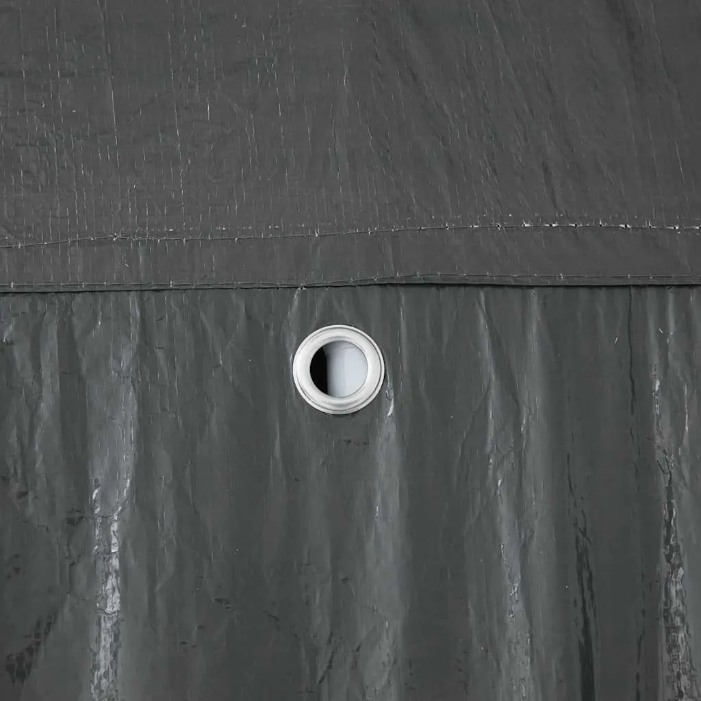 Modernes Partyzelt 400x400x266 cm Anthrazit mit Stahlrahmen