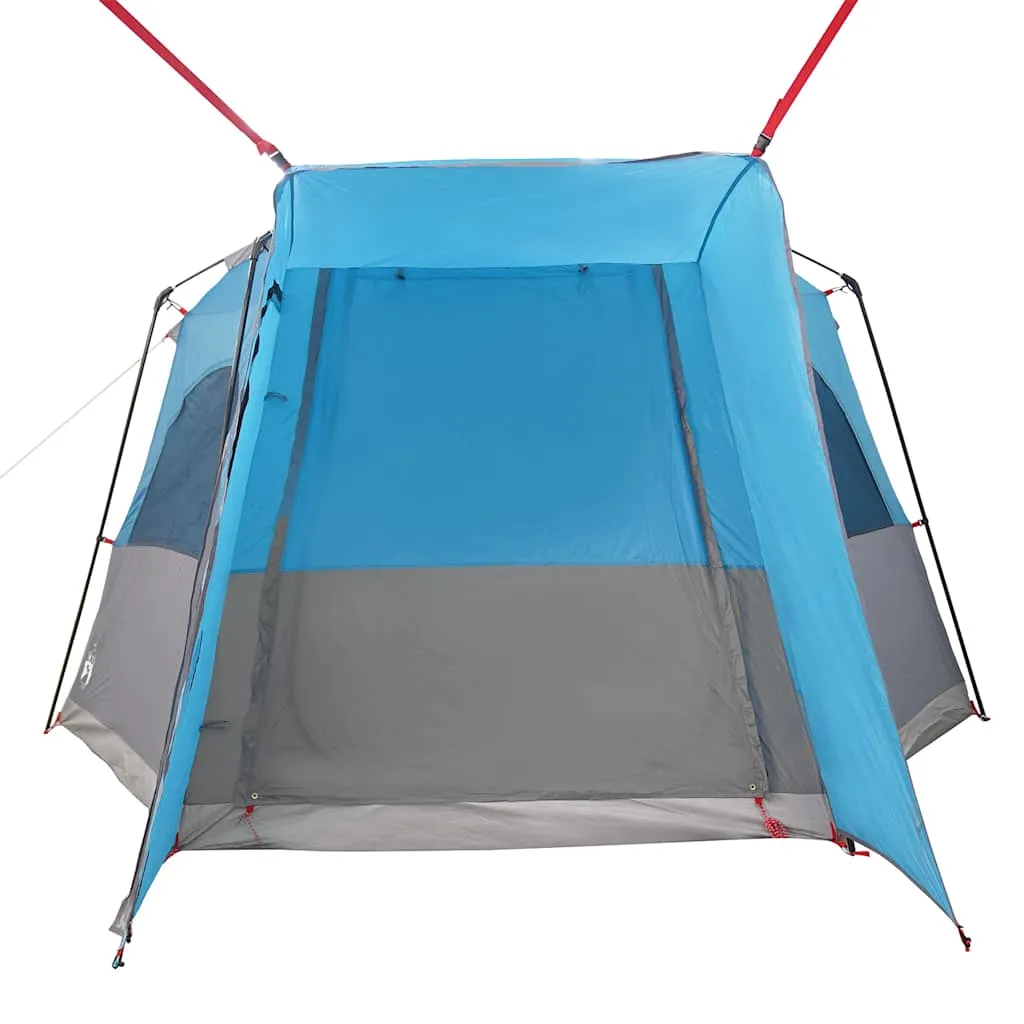 Autozelt Blau 410x357x222 cm wasserdicht mit E-Anschluss