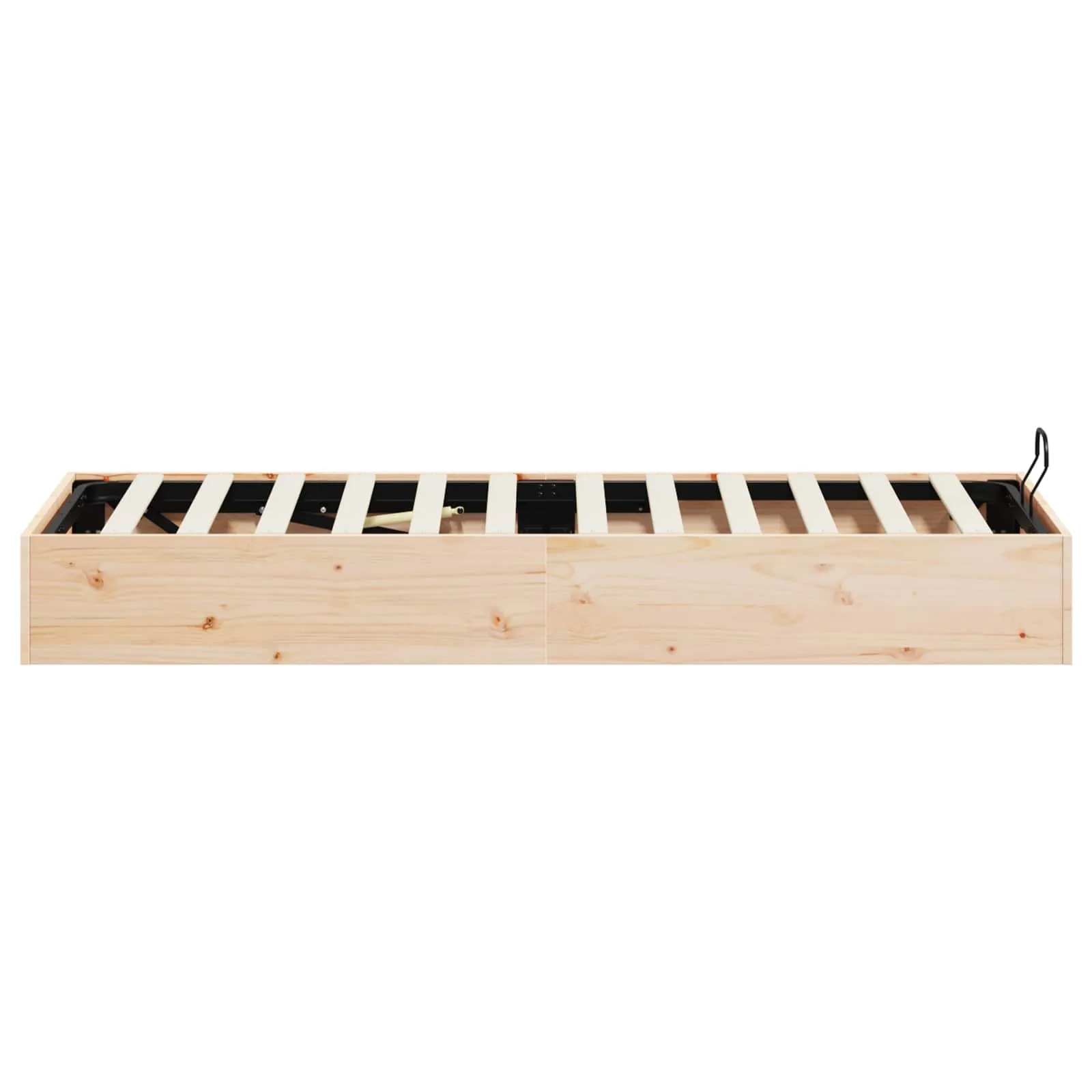 Bettgestell mit Stauraum 90 x 190 cm Natur