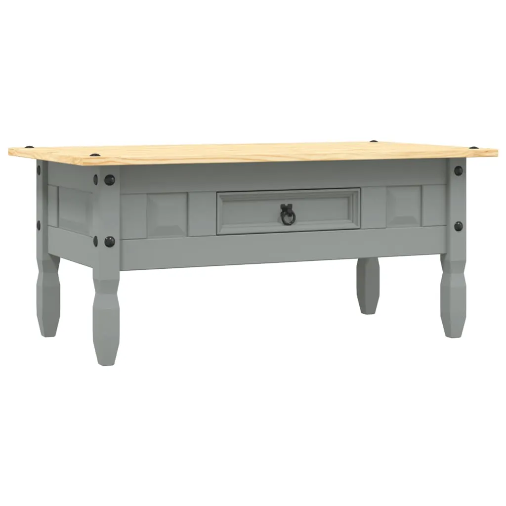 Couchtisch Mexiko-Stil Kiefernholz Grau 100x55x44 cm Couchtisch Mexiko-Stil Kiefernholz Grau 100x55x44 cm