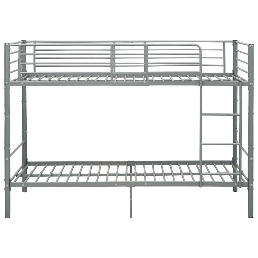 Elegantes Metall Etagenbett 208x96x150 cm in Grau