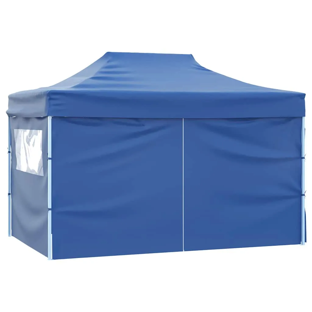 Faltbares Partyzelt Blau 280x410x315 cm mit UV- und Wasserbeständigem Dach