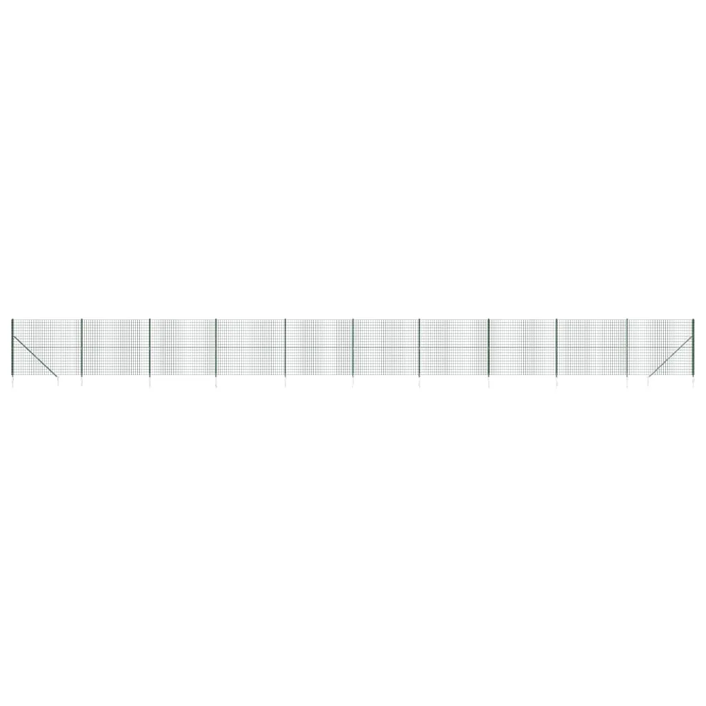 Grüner Maschendrahtzaun 1,6 x 25 m mit PVC-beschichtetem Stahl